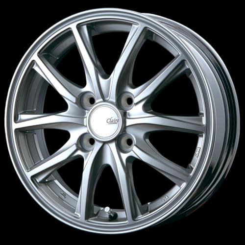 12インチアルミホイール 4本セット 軽トラ 軽バン CLAIRE GZ10 ダークシルバー/DS 12-3.5 4-100+44 12-3.50B JWL-T 安心JAWA認証の特徴・詳細 画像