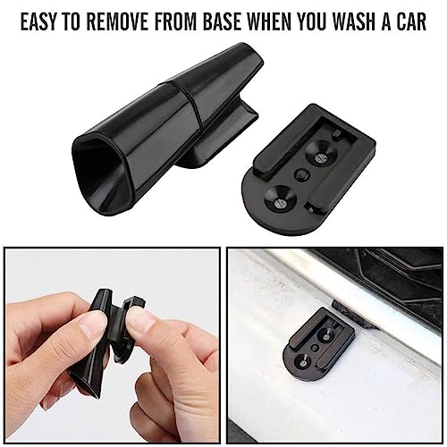 車の物理的な動物の鹿のリペラ オートバイ トラック 警告装置 警報ツール 2x 警告衝突装置 ホイッスル 車の物理的な鹿の特徴・詳細 画像