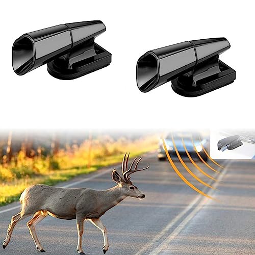 車の物理的な動物の鹿のリペラ オートバイ トラック 警告装置 警報ツール 2x 警告衝突装置 ホイッスル 車の物理的な鹿の詳細・まとめ 画像
