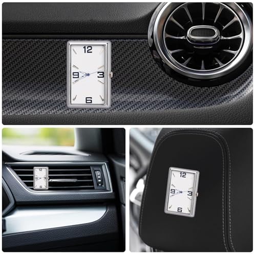 車のエアベント時計、車のダッシュボード時計 - 車の時計のベントウォッチスティック - 自動車ダッシュボード装飾時計、家の装飾のための車の装飾品の特徴・詳細 画像