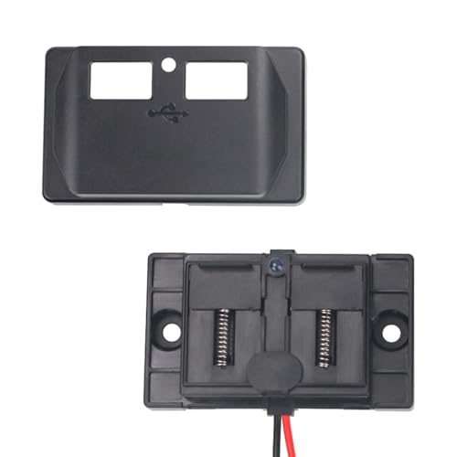 12V USB コンセント ダブル USB 車の充電器ソケット電源コンセント キャップ付き、パネルマウント 2 ポート 12V 24V バス ATV 充電器アダプター急速充電の特徴・詳細 画像