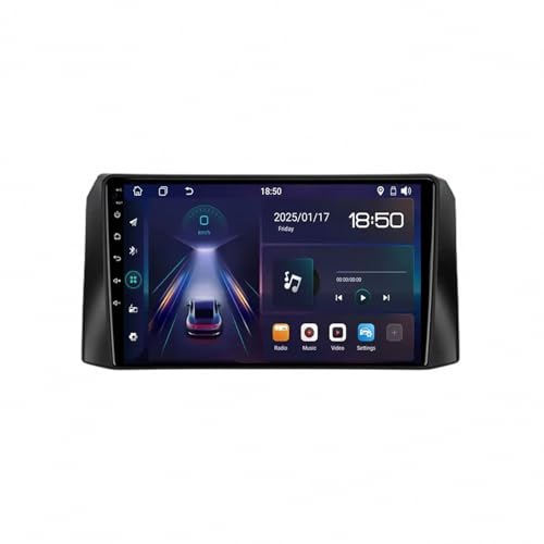 カーステレオ のために UAZ Patriot 3 2016-2021 Bluetooth/Fm/Aux搭載、ミラーリンク音声操作Gpsナビ対応, 8 コア 4G+64G 1