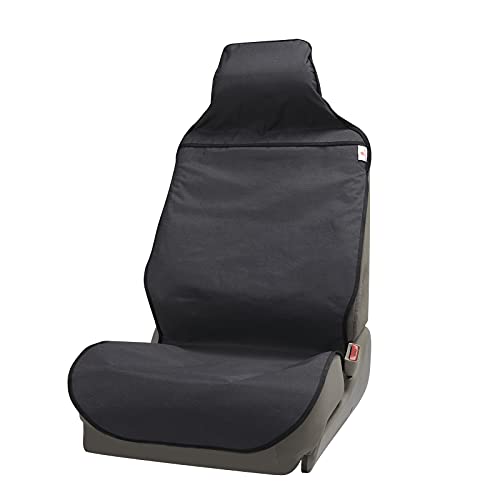 SHIMAKYO シートカバー 車用 防水 軽自動車 軽/普通車用 汎用 前席用 ずれにくい フロント1枚 汚れ防止 取付簡単 丸洗いOK シート保護 ブラック 1