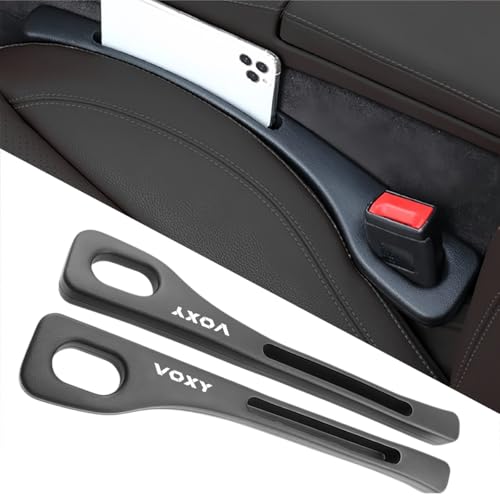 ヴォクシー 対応 隙間クッション 車 便利グッズ 隙間埋め 車用 シートサイド クッション ヴォクシー VOXY 80 90 70 60 系 適用 シート コンソール 隙間収納 落下防止 小物入れ カーアクセサリー 運転席 助手席 左右1セット (ブラック, ヴォクシー 適用) 1