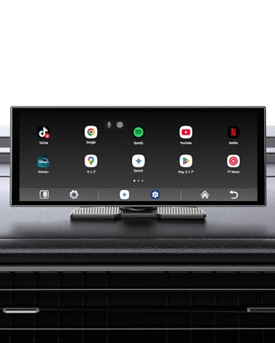 CarPlay非対応車対応 ポータブルディスプレイオーディオ 11インチ大画面 「GetPairr Vista 2.0」Android 15OS内蔵 2画面表示対応 USB給電 Google Play/GPS内蔵アンドロイドナビ 画面２分割可能 ワイヤレスCarPlay/Android Auto YouTube/Netflix動画視聴可能 Gemini音声 技適認証取得済 1