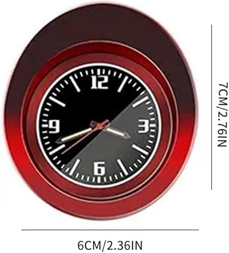車用 時計 アナログ時計 電波時計 蓄光 夜光 車載時計 省スベース 取付簡単 車の装飾 車用置時計 車のダッシュボードベント時計 クルマの発光車アナログ時計 多機能 (ブラック)操作が便利の特徴・詳細 画像