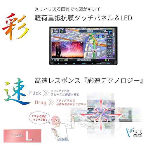 ケンウッド カーナビ 彩速 7インチ MDR-L612 安心の日本製 HDMI入力 ハイレゾ音源対応 音声入力搭載 KENWOODの詳細・まとめ 画像