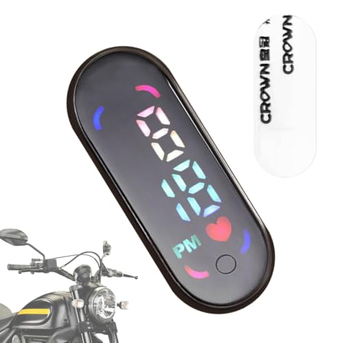 ダッシュボード 用 車載 時計 | 強力粘着LEDディスプレイ | カー ダッシュボード 粘着 時計 - ?両 セダン トラック オートバイ 自転車 向け 通勤 旅行 冒険 用 1