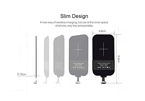 Nillkin スマホ対応ワイヤレス充電レシーバーシート Qiレシーバー アダプタ 置くだけ充電 Qi(チー) 規格 USB Type-C端子対応 (Type-C (短タイプ）)の特徴・詳細 画像