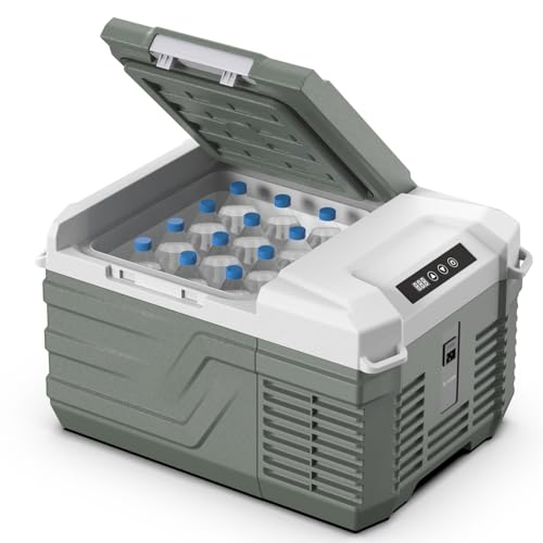 Alpicool 車載冷蔵庫 9L ポータブル冷蔵庫 急速冷凍 小型 -20℃~20℃ 45W省エネ 静音 3WAY電源対応 DC12V/24V AC100V 車載冷蔵冷凍庫 車載家庭両用 固定用穴付き トラック 車中泊 キャンプ アウトドア 現場 日本語説明書 NL9の外観・全体像 画像
