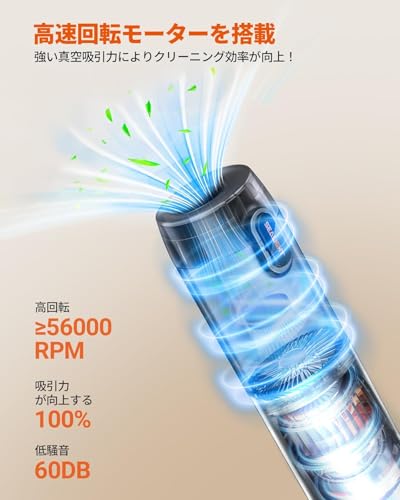 SEALIGHT 車用掃除機 ハンディクリーナー コードレス 18000Pa強力吸引 2段階モード 多機能4WAY(吸い込み/吹き出し/空気入れ/空気抜き)Type-C急速充電 最大40分連続使用 軽量500g・低騒音 人気 カークリーナー 軽量 車内清掃 キーボード掃除 ホコリ取り ハンディ掃除機 コンパクト パワフル 日本語説明書付き 12か月品質保証の特徴・詳細 画像