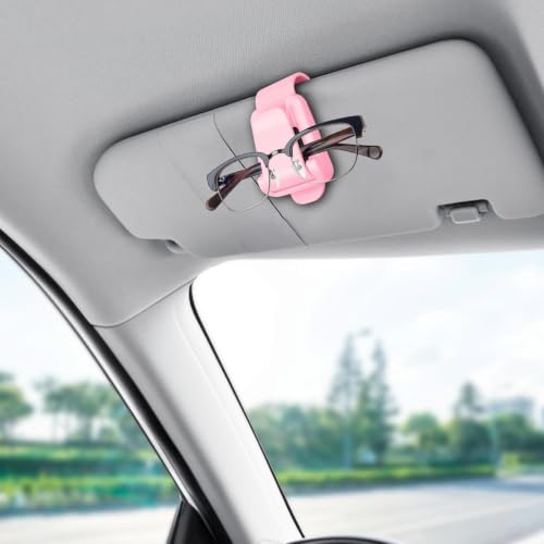 カーバイザー用サングラスクリップ、カーサングラスクリップ, 車のサンバイザー用メガネハンガークリップ, ファッションカーバイザーアクセサリー、カーバイザークリップ、自動車サングラスホルダー、チケットカードクリップ、女性、男性用の詳細・まとめ 画像