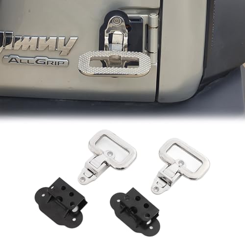 新型スズキジムニー リアゲートステップ JB64 ジムニーシエラJB74 ノマドJC74 リアゲートステップ バックドアステップ テールゲートステップ リアラダー 補助ステップ ステンレス製 2個セット 1
