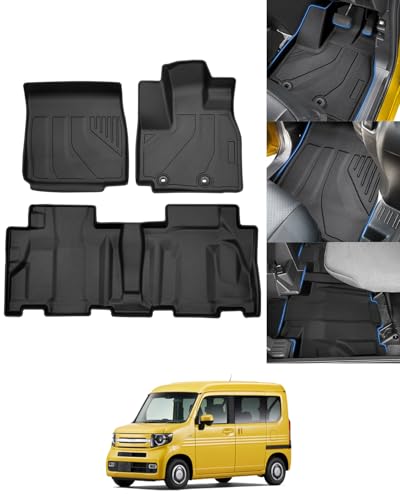 Mixsuper n-van JJ1 JJ2 フロアマット 立体カーマット エヌバン 専用 3D フロアマット 5人乗り専用 2018年7月~ nvan カスタムパーツ 車種専用設計 TPE素材 防水 耐摩耗性 簡単取付 荷物収納の外観・全体像 画像