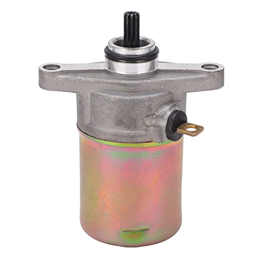 Electric Starter Motor Replacement for GY6-50/60/80cc, High Performance Starter Motor, 10 Teeth Metal Starter for Go Karts Scooters ATV UTV, Easy Installation 1