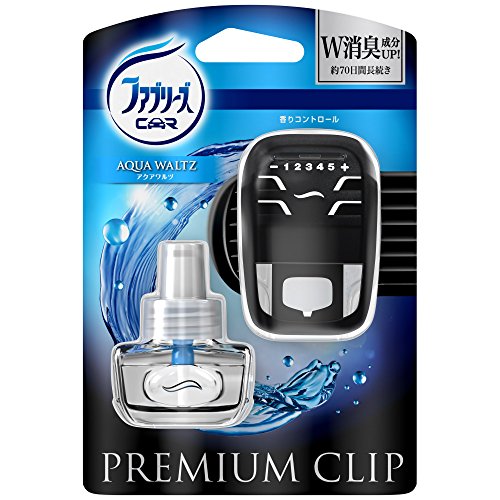 ファブリーズ 消臭芳香剤 車用 クリップ型 プレミアムクリップ アクアワルツ本体 7mL 1