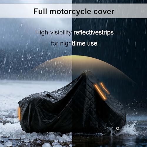 バイク用屋外カバー 適用 ハーレーダビッド.ソン ロードキング 1800 ロードキング CVO 丨頑丈なATV用カバーアクセサリー 防水・防塵 収納バッグ付きの特徴・詳細 画像