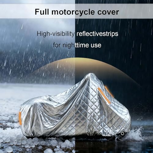 バイク用屋外カバー 適用 ハーレーダビッド.ソン ロードキング 1800 ロードキング CVO 丨頑丈なATV用カバーアクセサリー 防水・防塵 収納バッグ付きの特徴・詳細 画像