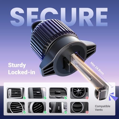 UGREEN 車載ホルダー magsafe式 エアコン吹き出し口 マグネット 超強磁力 magsafeホルダー 片手操作可能 車 スマホホルダー マグセーフ 車 携帯ホルダー 横型縦型吹き出し口対応 取り付け簡単 4.3-7.6インチ対応 iPhone 17/16/15/14/13/12など対応 メタルリング付きの詳細・まとめ 画像