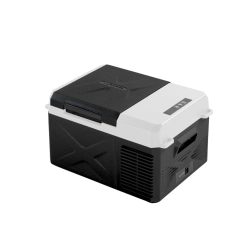 Alpicool ポータブル冷蔵庫 車載冷蔵庫 車載冷蔵冷凍庫 X9 9L 9リットル -20℃～20℃ コンプレッサー式 急速冷凍 AC100V DC12V/24V コンパクト 軽量 持ち運び便利 静音 45W 省エネ 車載家庭両用 アウトドア 車中泊 キャンプ 旅行 釣り 災害時に大活躍 (ブラック, 9L) 1