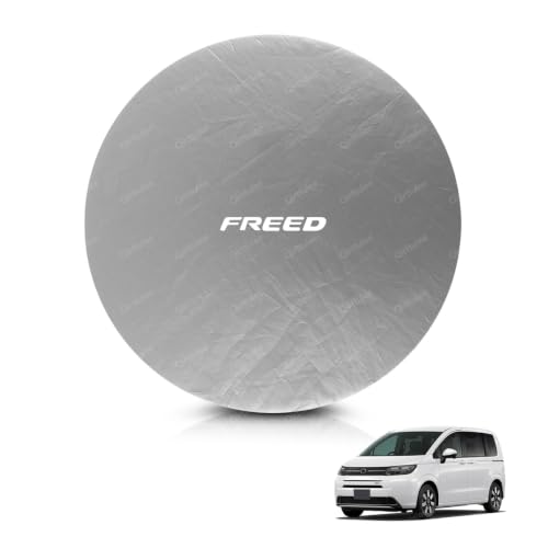 ホンダ 新型 フリード GT系 車ハンドルサンシェード フリード GT系 Freed 2024年6月~ 車用ハンドル保護カバー 汎用 ステアリングカバー(シルバー) [並行輸入品] 1