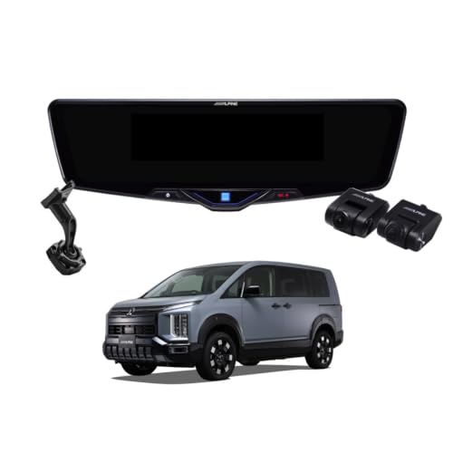アルパイン(ALPINE) ドライブレコーダー搭載 12型デジタルミラー (車内用リアカメラ) DVR-DM1246A-IC-D5-1【純正ミラー交換タイプ】三菱 M selection デリカD:5専用11型ナビゲーション(CLPM0062以降)装着車用 UN-R46準拠 / 前後200万画素 / STARVIS 2 / HDR/フルHD液晶 / 3段階ズーム機能 / 駐車監視機能搭載 1