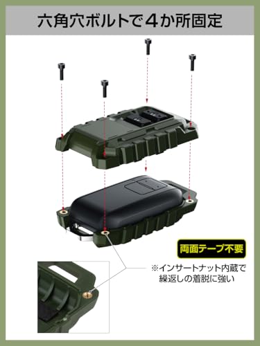 星光産業 EXEA ジムニー シエラ ノマド JB64 JB74 JC74 スマートキーカバー2 GR E137JM グリーンの特徴・詳細 画像
