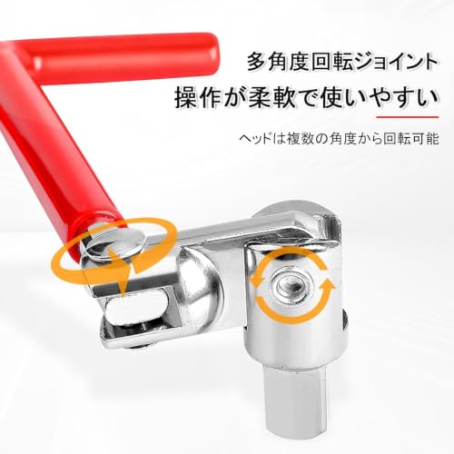 プラグソケット T型ハンドル 14+16+18+21mm プラグレンチ スパークプラグソケット Tハンドル スパークプラグレンチ ソケットレンチ 自動車修理用具 車 バイク 整備 プラグ交換 プラグメンテナンス セットの特徴・詳細 画像