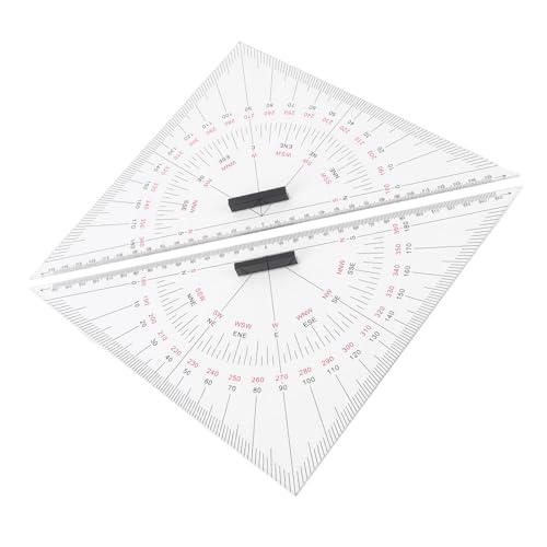 Dpofirs 航海用三角定規 300mm |船舶用アクリル製透明精密製図具の詳細・まとめ 画像