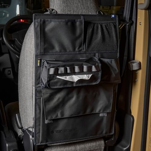 シートバックポケット コーデュラ オーガナイザー 車用 後部座席 GORDON MILLER 収納 小物入れ 簡単取付 ダークグレー 01646557 1