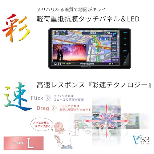 ケンウッド カーナビ 彩速 7インチワイド MDR-L612W 安心の日本製 HDMI入力 ハイレゾ音源対応 音声入力搭載 KENWOODの詳細・まとめ 画像