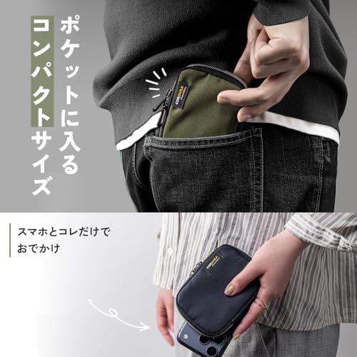 サンワダイレクト キーケース メンズ 2個収納 カード入れ付き コーデュラ素材 撥水加工 ネイビー 200-CAR125NVの特徴・詳細 画像