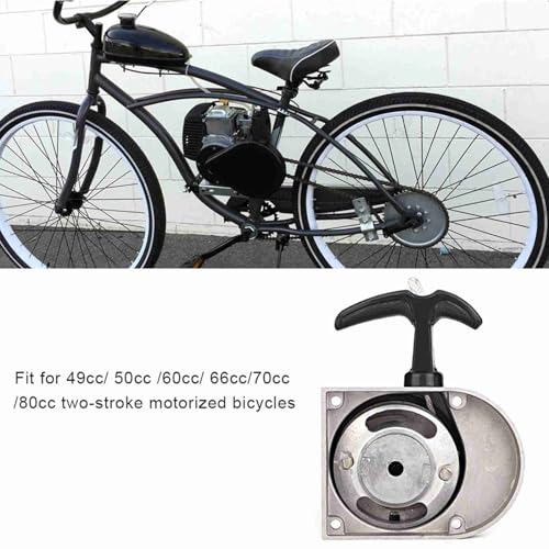 Alloy Pull Start Starter Kit, Aluminum Alloy Starter for 2 - Stroke Motorized, Low - Noise Pull Starter with Easy - Retract Cord, Compatible with 49cc to 80cc Enginesの詳細・まとめ 画像