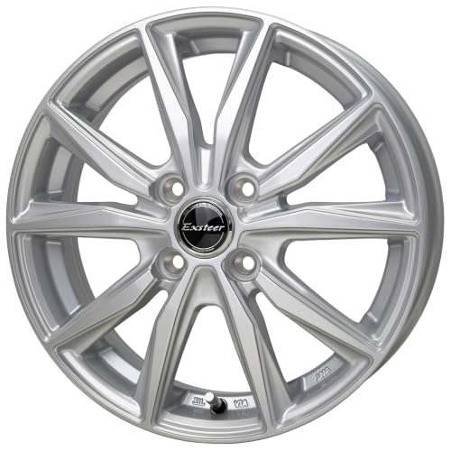 アルミホイール 15インチ 4本セット 軽自動車 15×4.5J +45 100 4H ホットスタッフ エクスター ST シルバー 1