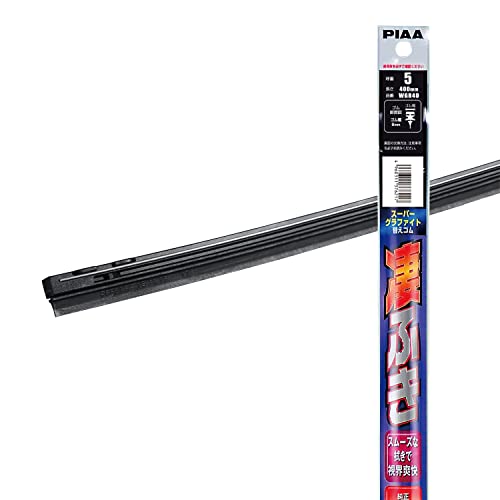 PIAA ワイパー 替えゴム 400mm スーパーグラファイト グラファイトコーティングゴム 1本入 呼番5 WGR40の外観・全体像 画像