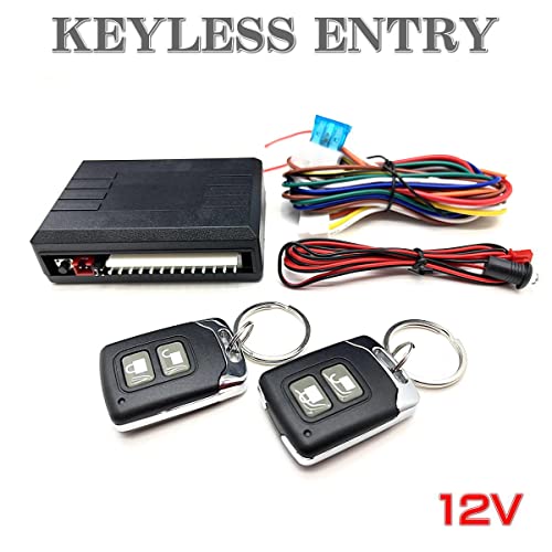 Officek 12V キーレス エントリー システム キット ダミーセキュリティ LED付き アンサーバック 機能 オリジナル配線説明書付き (T242)の詳細・まとめ 画像