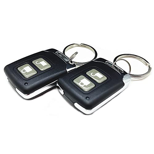 Officek 12V キーレス エントリー システム キット ダミーセキュリティ LED付き アンサーバック 機能 オリジナル配線説明書付き (T242) 1